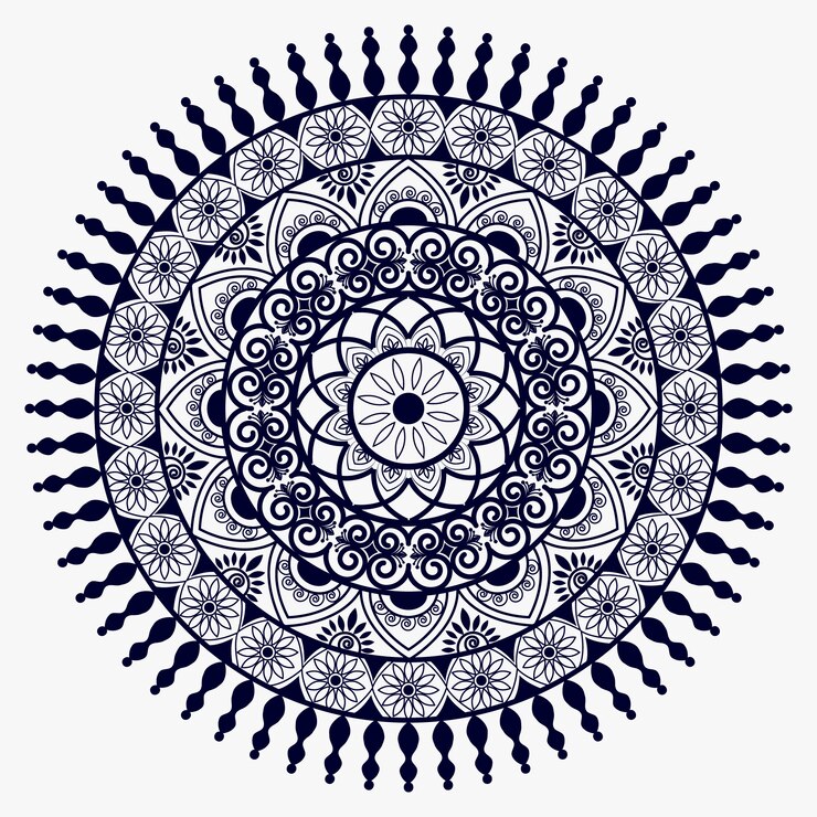 Mandala de luxo decorativa criativa