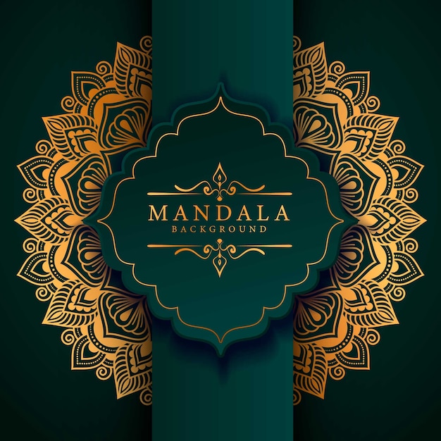 Mandala de luxo decorativo elemento étnico fundo