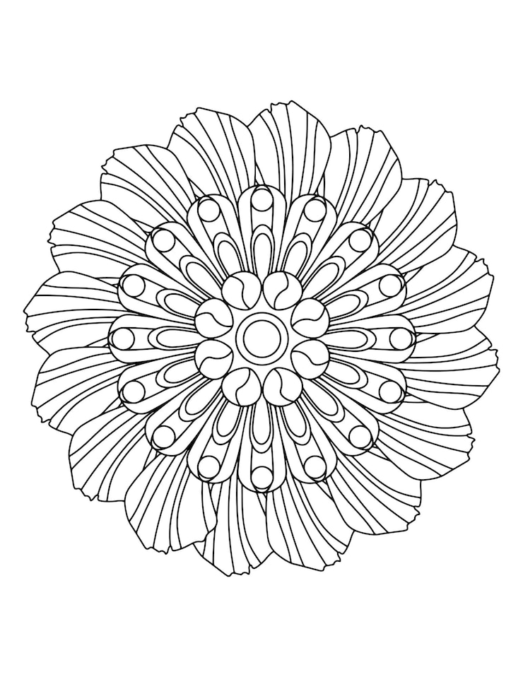 Vetor mandala de luxo, livro de colorir floral para adultos. páginas para colorir mandala, ornamentos florais.