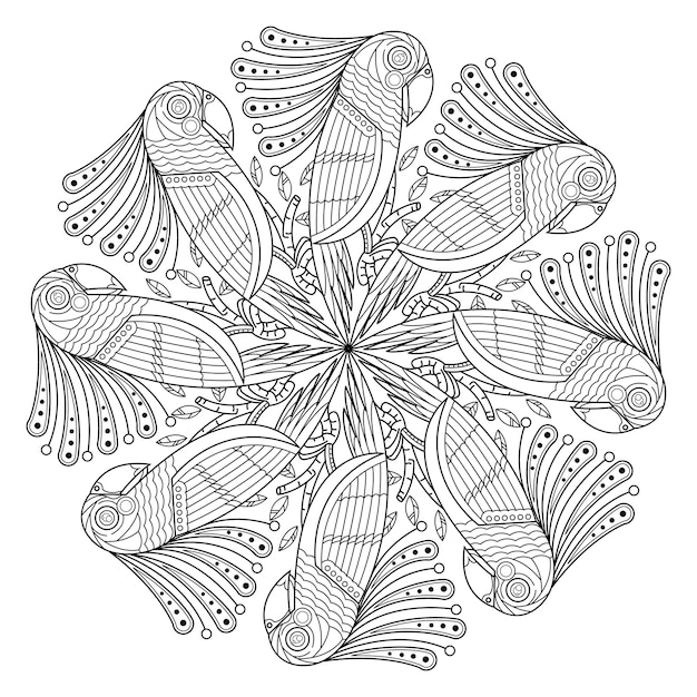 Mandala de pássaro