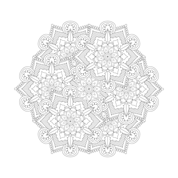 Mandala de qualidade de coloração floral KDP