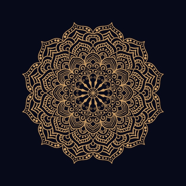 Mandala decorativa de luxo design