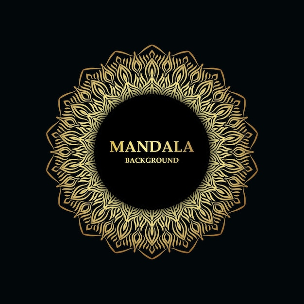 Mandala design de fundo de luxo