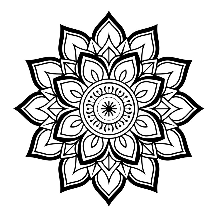 Mandala Design Mandala Silhouette Design Design simples Mandala design