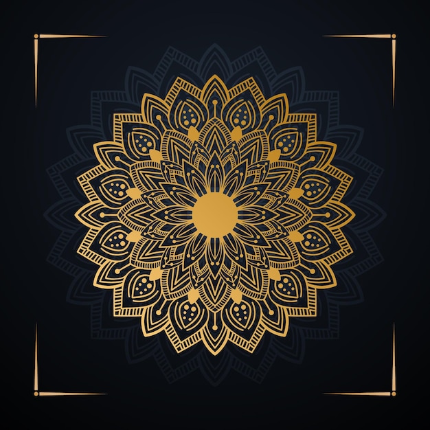 Vetor mandala design vector premium atraente