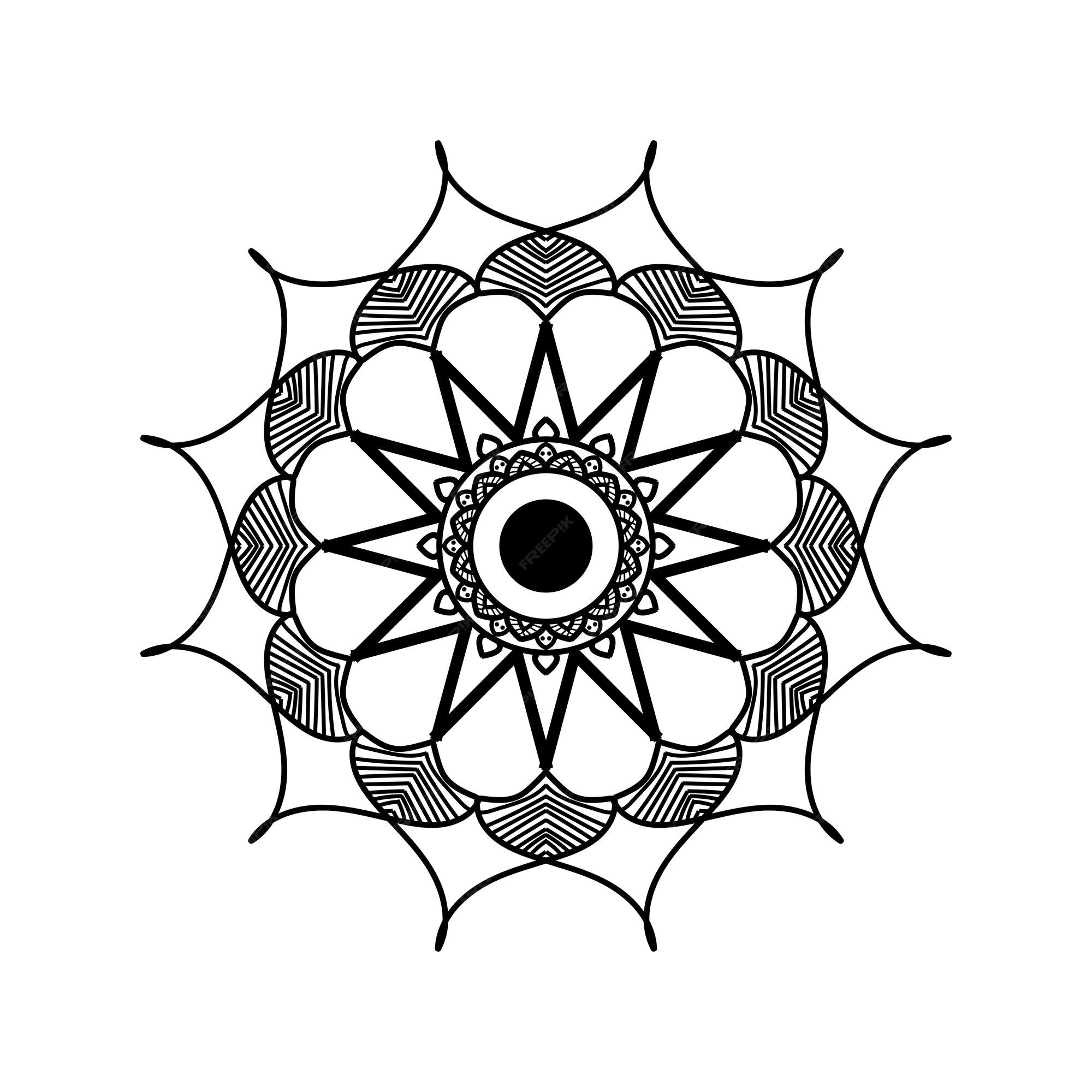 Mandala design para colorir página