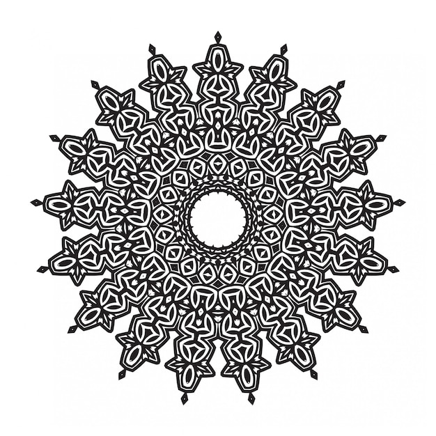 Mandala em fundo branco