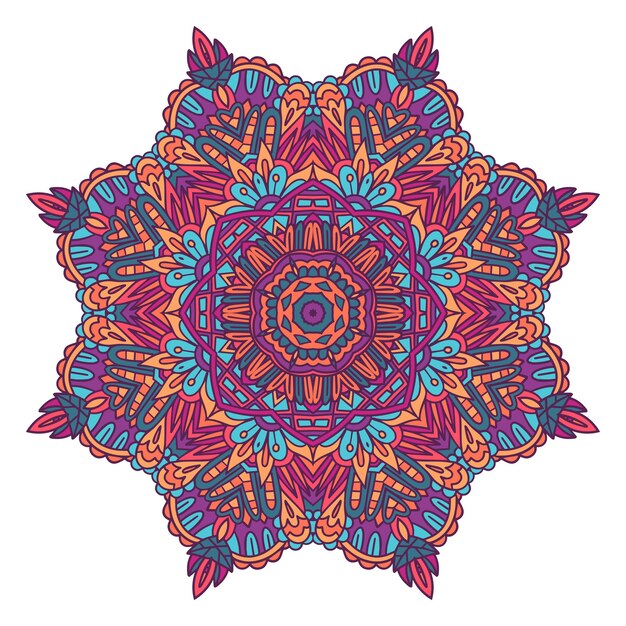 Mandala étnica em estilo indiano