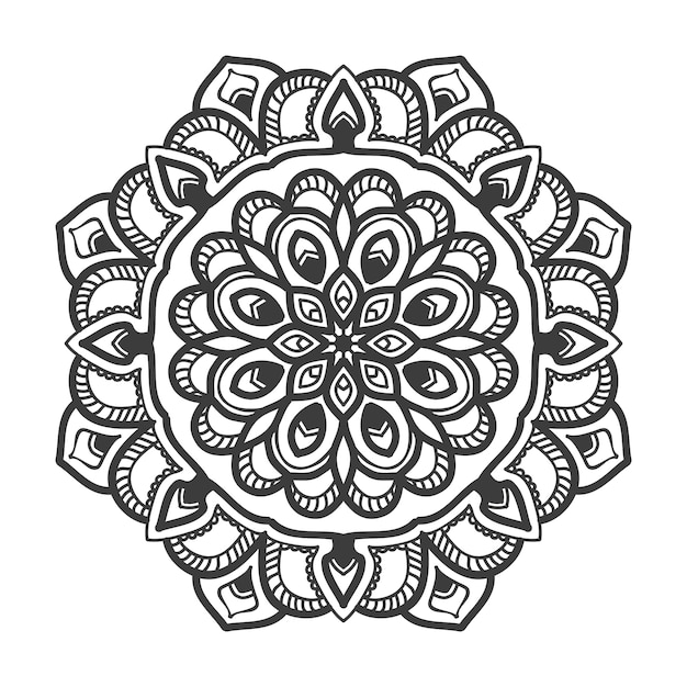 Mandala flor ilustração vetorial design