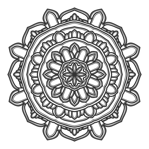 Mandala flor ilustração vetorial design