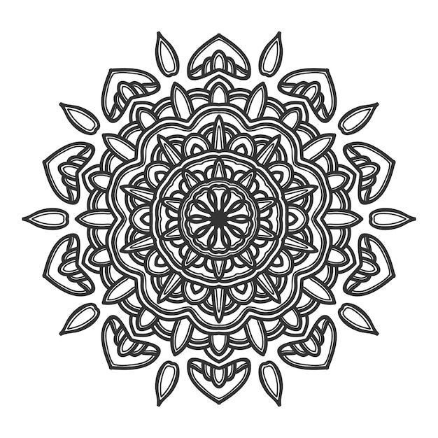 Mandala flor ilustração vetorial design