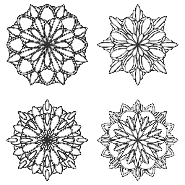 Mandala flor ilustração