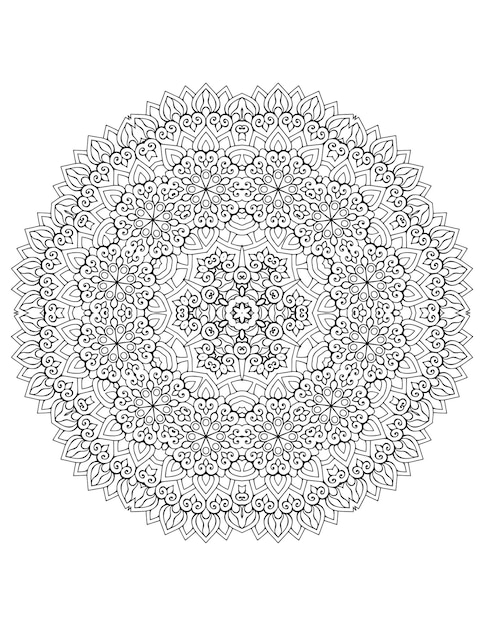 Mandala Flor. Mandala. Mandala para colorir. Flor