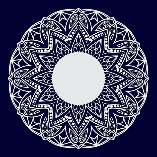 Mandala floral de luxo