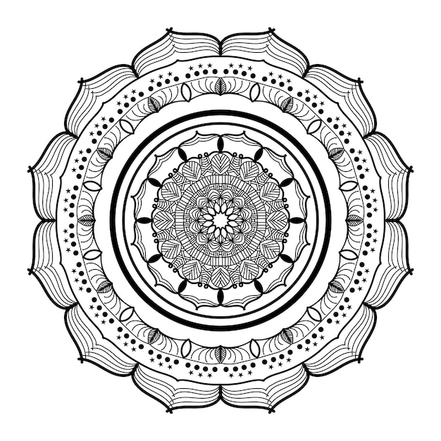 Mandala floral design de fundo vector grátis