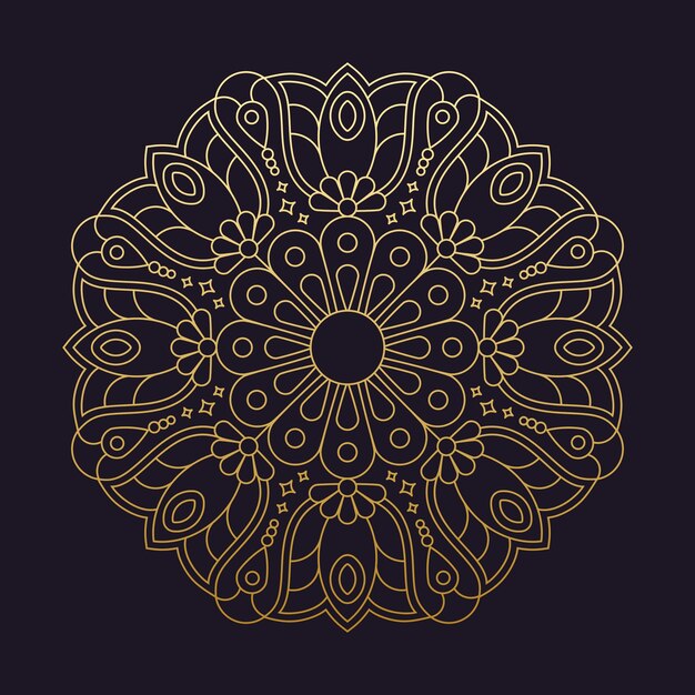 Mandala flower beautiful vector