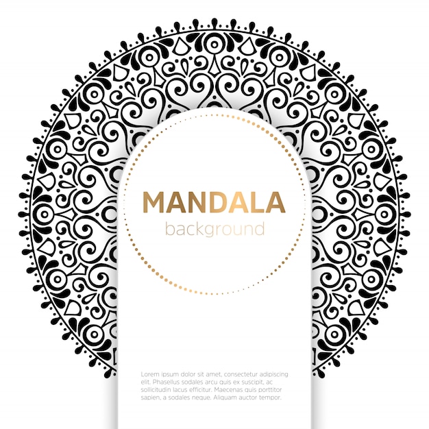 Mandala indiana de vetor