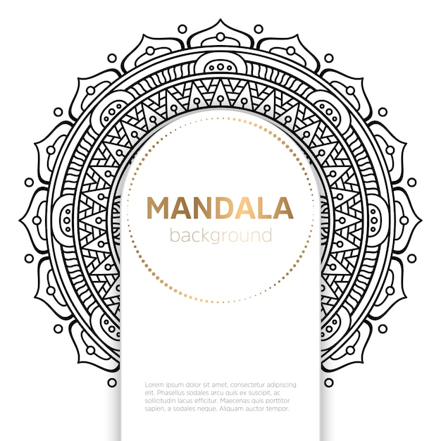 Mandala indiana de vetor