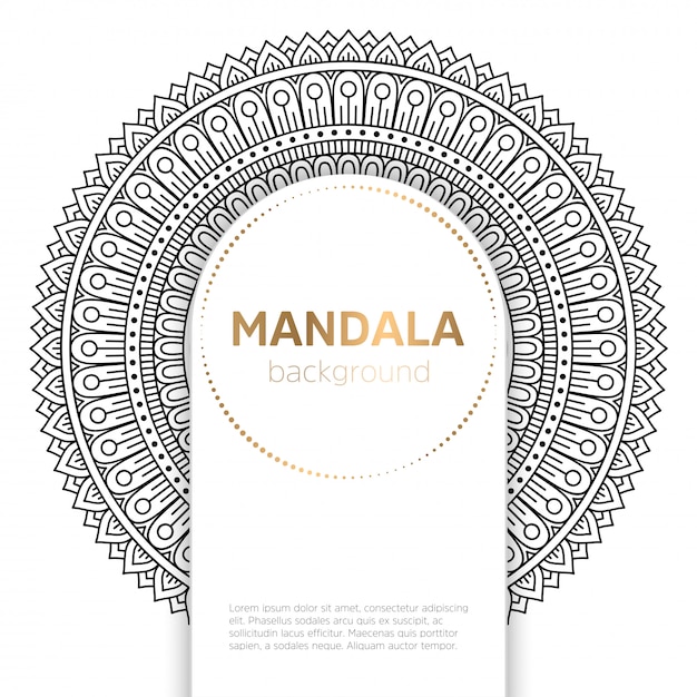 Mandala indiana de vetor