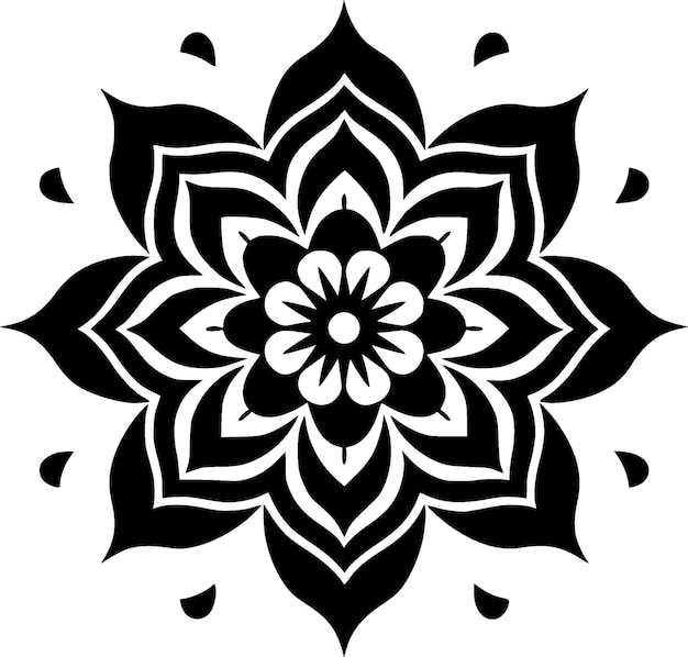 Mandala logotipo vetorial de alta qualidade ilustração vetorial ideal para gráfico de tshirt