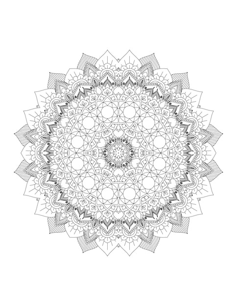 Mandala. mandala para colorir. página para colorir adulto.