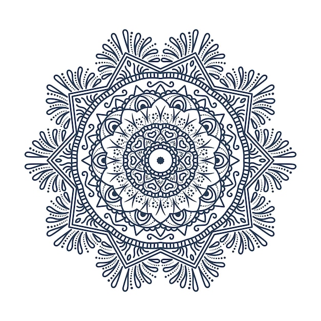 Mandala monocromática para colorir