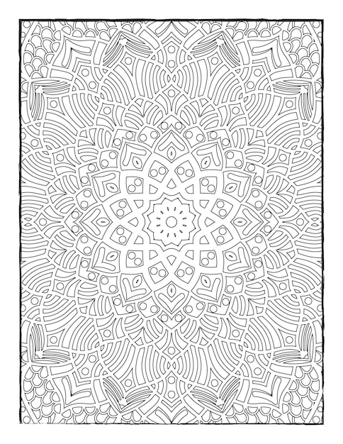 Vetor mandala. página para colorir