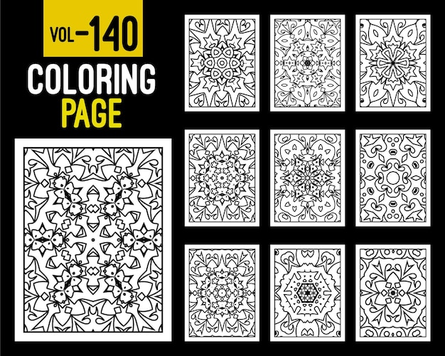 Mandala para adultos coloring book ilustração em vetor padrão oriental islã árabe índio turco