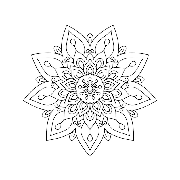 Mandala para colorir e livro