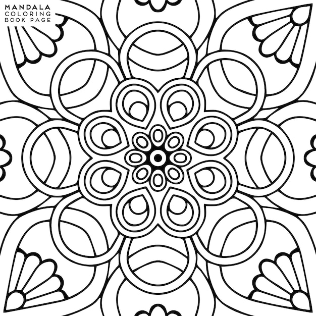 Mandala para colorir ilustração