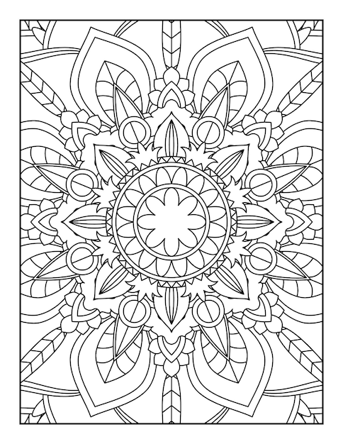 Mandala para colorir página