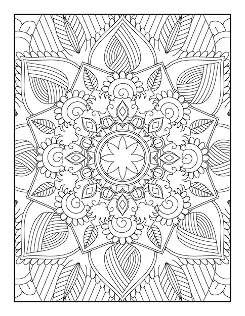 Mandala para colorir página