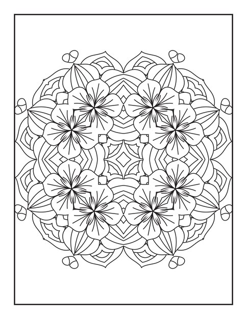 Mandala para colorir para adultos livro de colorir para adultos mandala floral para colorir