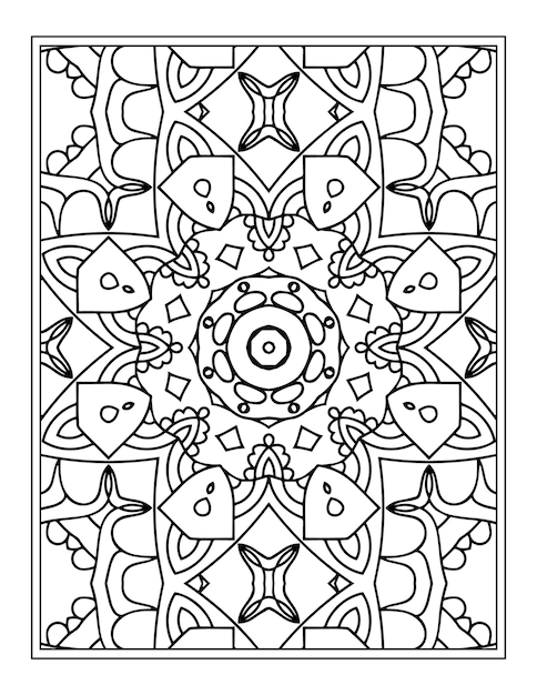 Mandala para colorir para adultos mandala background com padrão floral