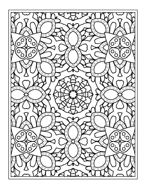 Mandala para colorir para adultos mandala background com padrão floral