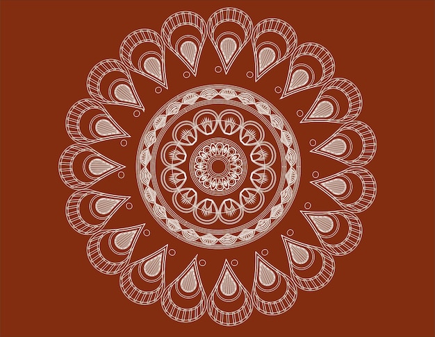Mandala Vector Floral Mandala Vector mandala para Henna Mehndi tatuagem decoração rangoli