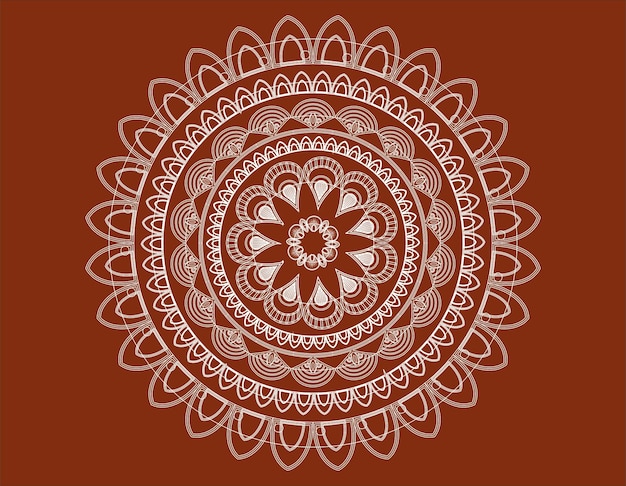 Mandala Vector Floral Mandala Vector mandala para Henna Mehndi tatuagem decoração rangoli
