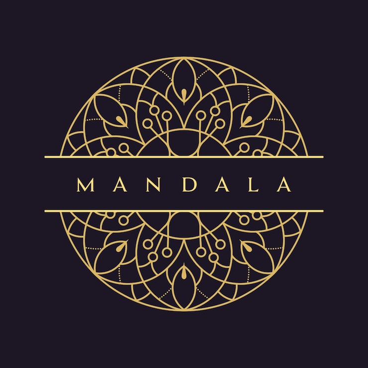 Vetor mandala-vector logo / ícone de ilustração