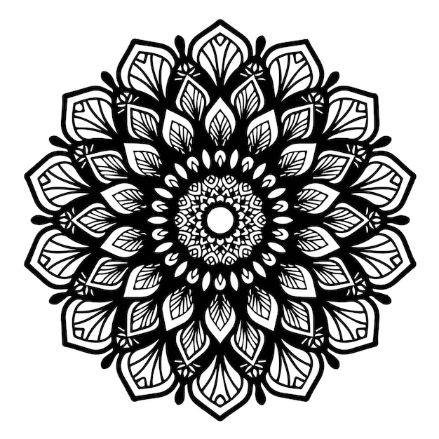 Mandalas livro de colorir, forma de flor, terapia oriental, logotipos de yoga