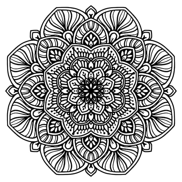 Desenhos para colorir de mandala difícil para colorir 