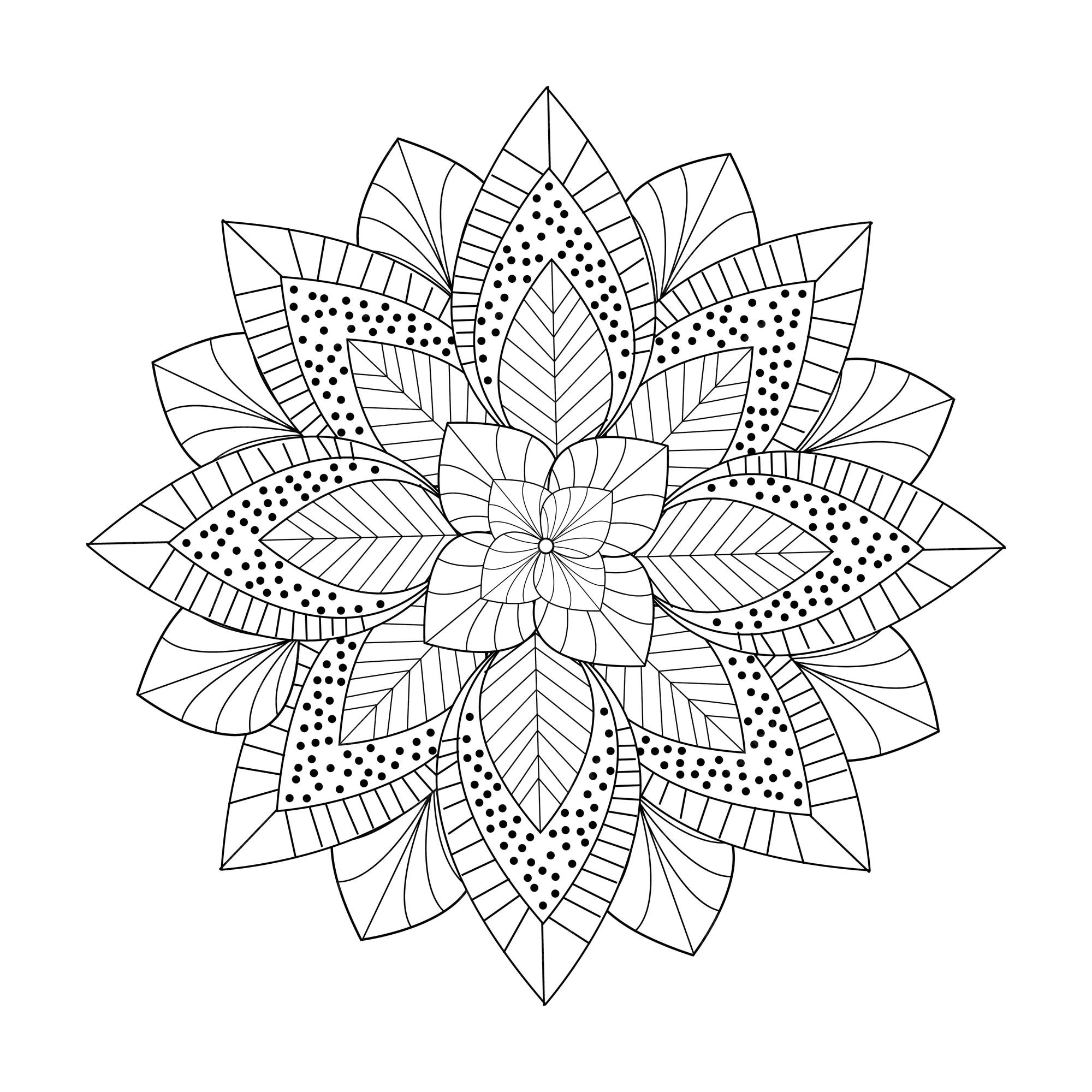 Desenho Gráfico Floral De Mandala Para Colorir Meditação De Página  Ilustração do Vetor - Ilustração de arte, asteca: 217064444