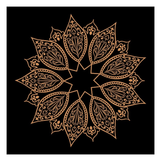 Vetor mandalas vetoriais incríveis em diferentes temas em estilo oriental para designs de logotipos de luxo