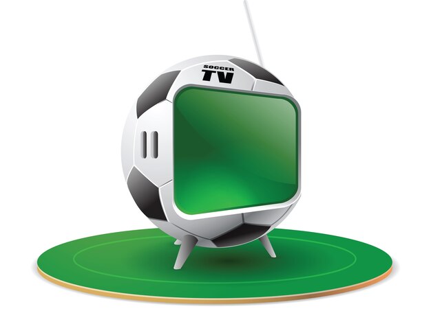 Vetor mania de tv de futebol