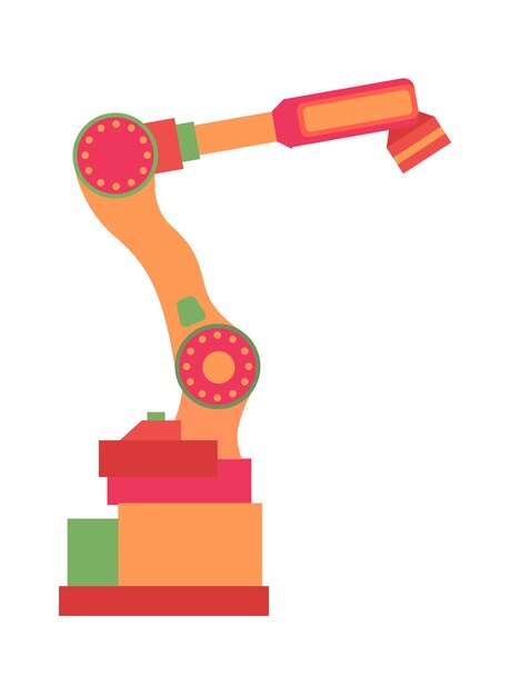 Manipulador de braço robótico ilustração vetorial