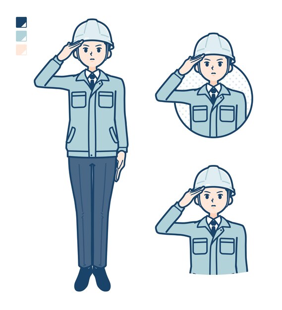 Mansalute simples do desgaste do trabalho