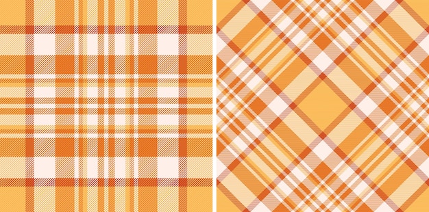 Manta de tecido tartan de padrão de fundo vetorial com uma verificação de textura têxtil sem costura