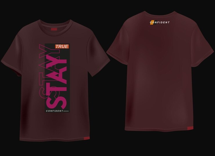 Vetor mantenha-se verdadeiro slogan vetor maquete design de camiseta