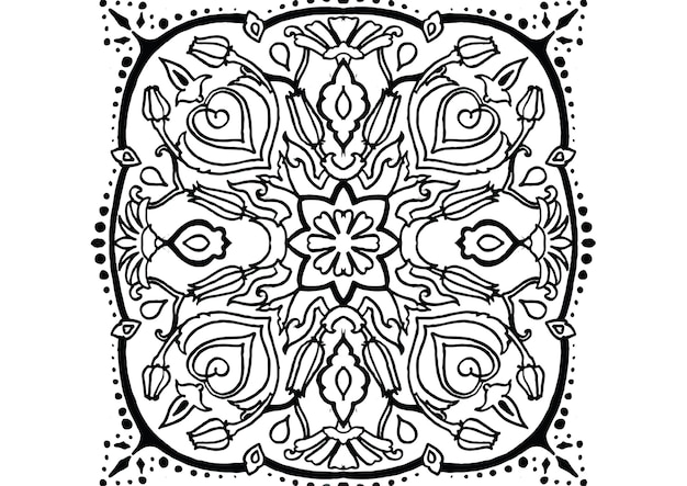 Desenho de Mandala meditação para colorir , imprimir o baixar. Pinta  on-line com um jogo de colorir desenhos de Ma…