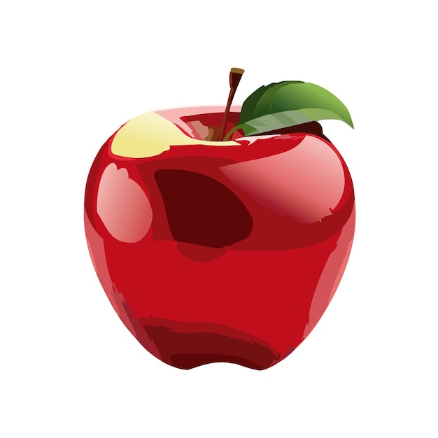 Vetor manzana roja ilustração