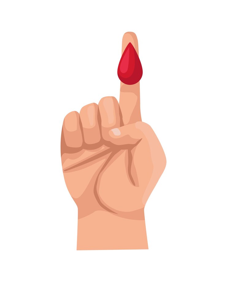 Vetor mão com ícone de gota de sangue